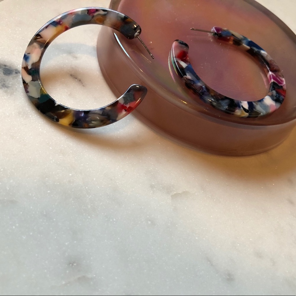 The Penelope - Colorful Resin Hoops! - Picture 2 of 6